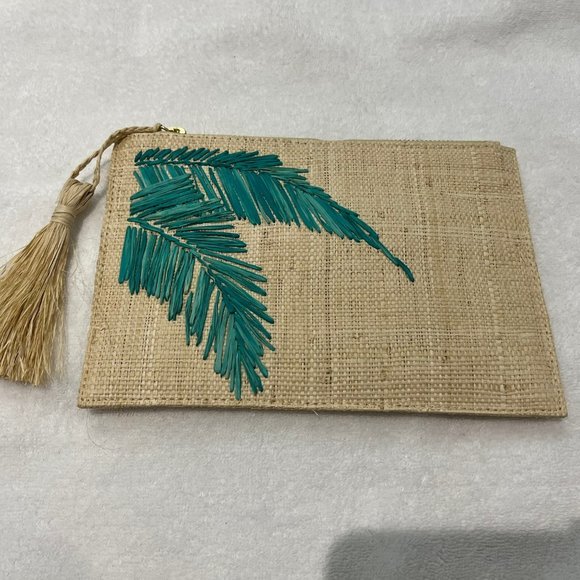 KAYU Handbags - KAYU Small Palm Leaf Clutch